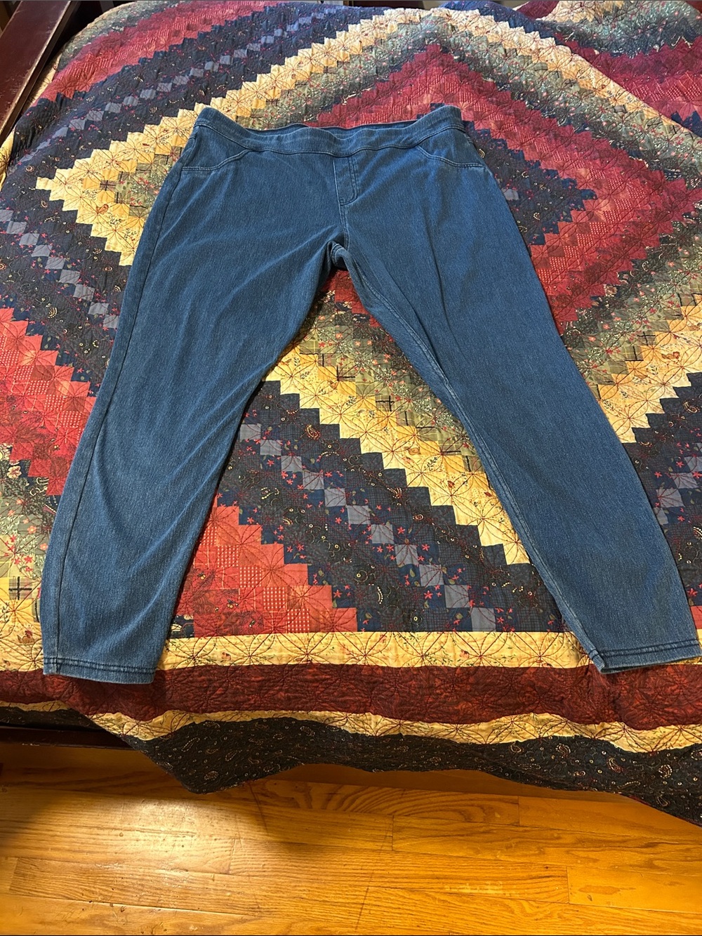 Women’s Blue Stretch Denim Jeggings